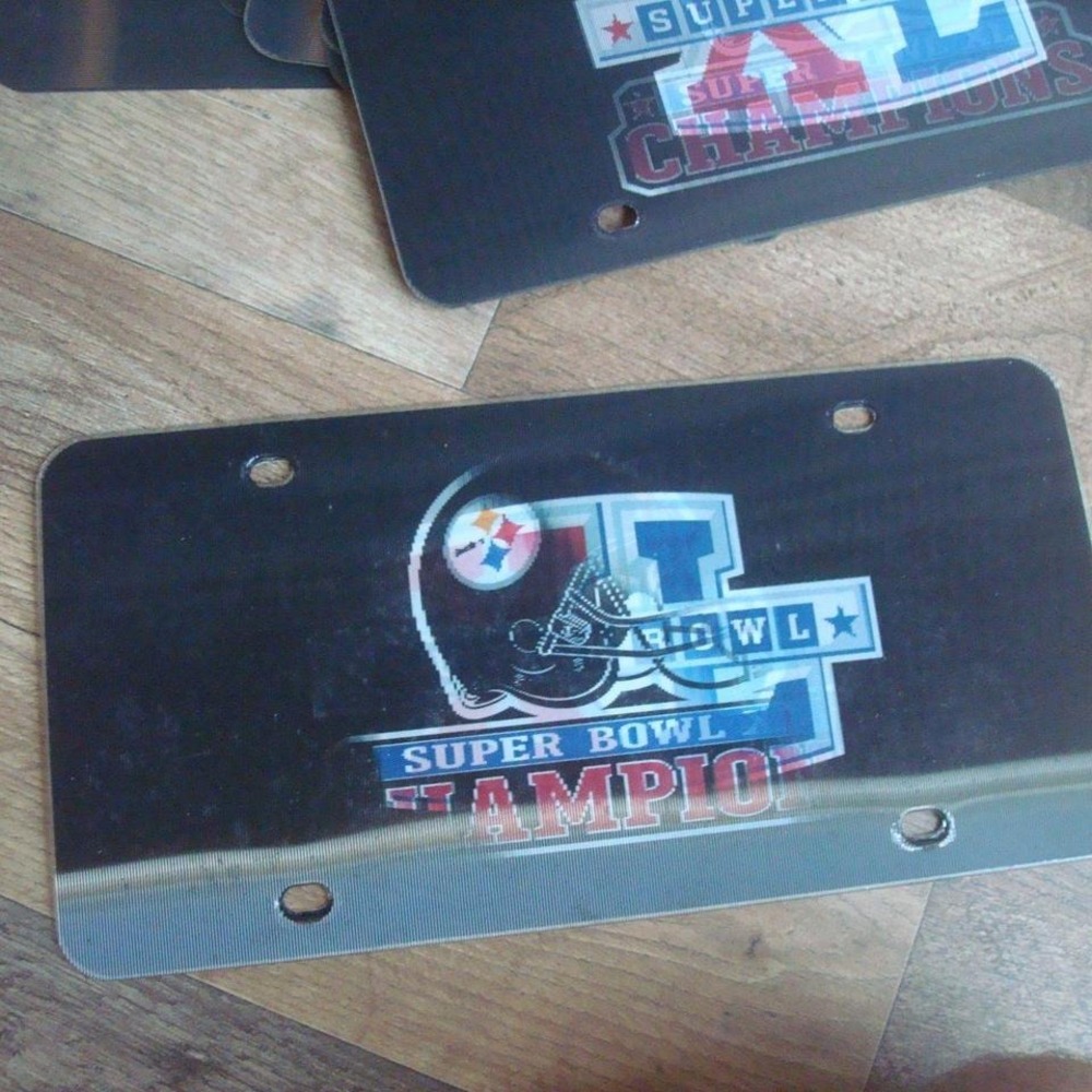 7PC LOT BUNDLE CAR TAG PLATE STEELERS L6